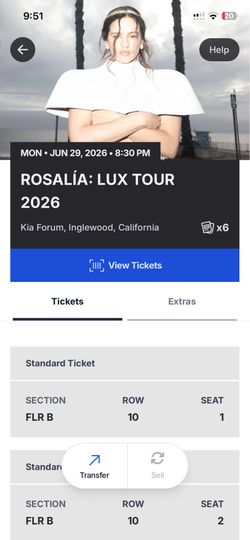 Rosalia Lux Tour Mon June 2