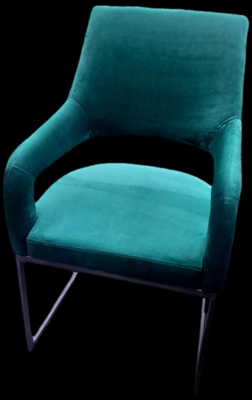 Raquel JADE Green VELVET Chair, HAGGINWOOD P/u Off MARCONI 