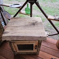Custom Made Rustic End ,night Stand Tables 