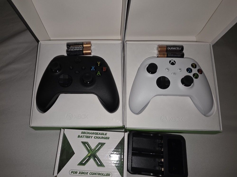 New Xbox Controllers Plus Batteries