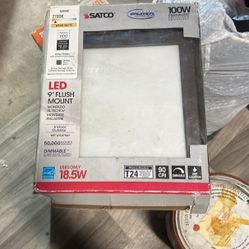 Satco LED  9” Flush Mount Slim Ceiling Light Fixture