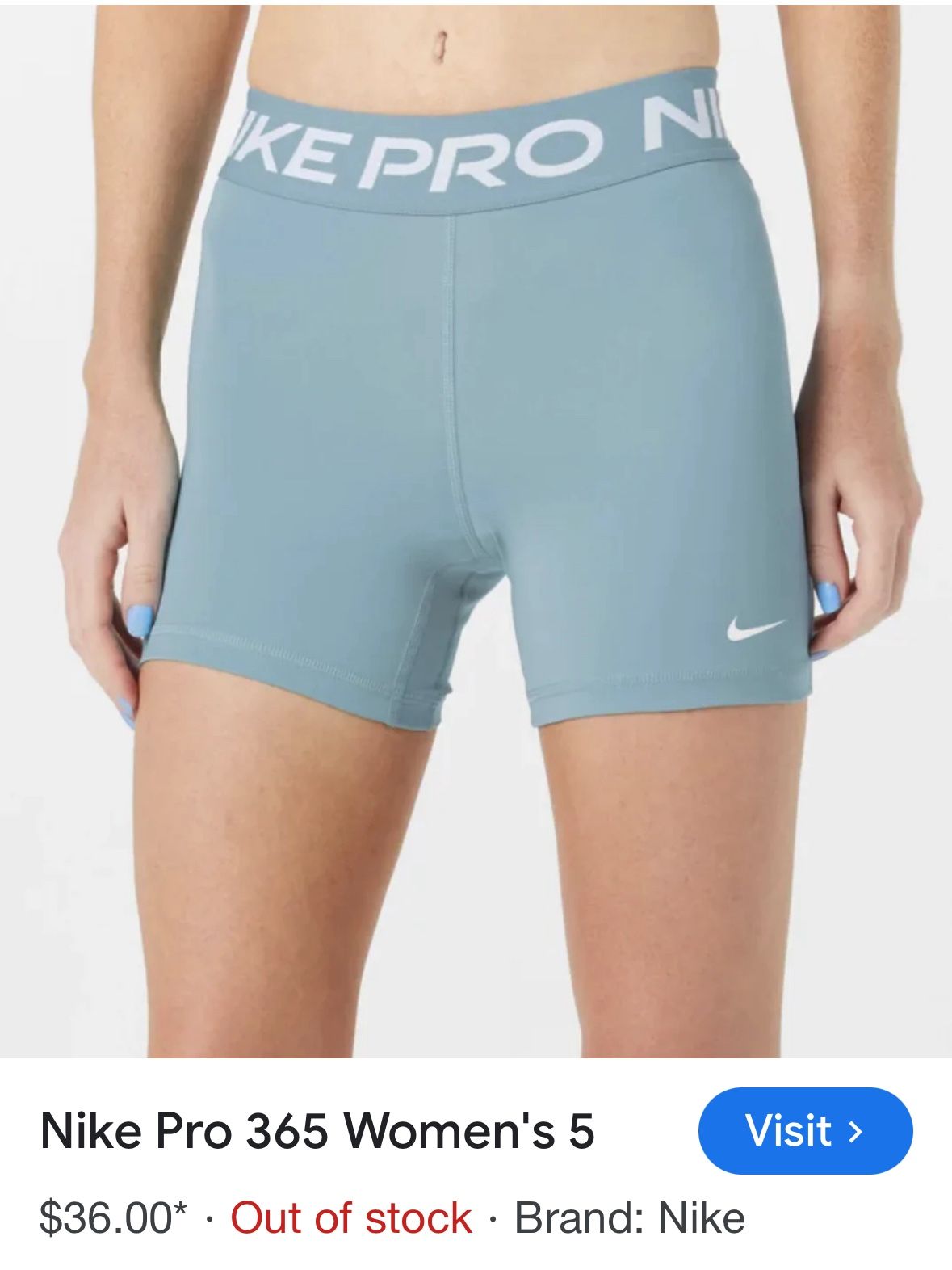 XL Nike Pro Women Stretch Shorts New XL