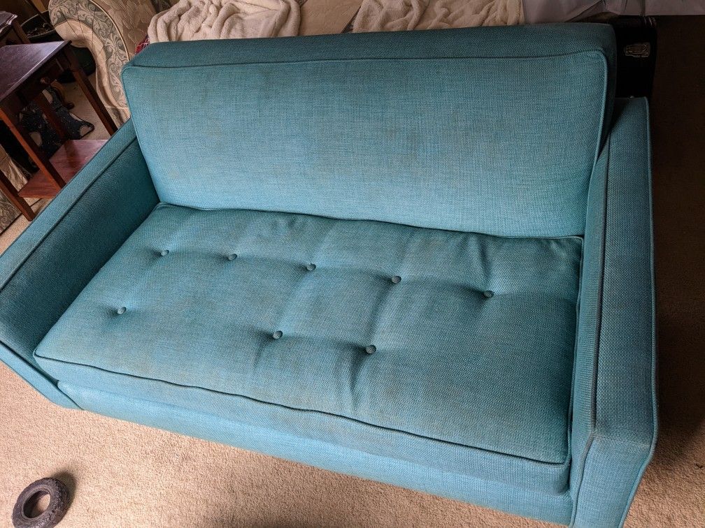 Blue Loveseat