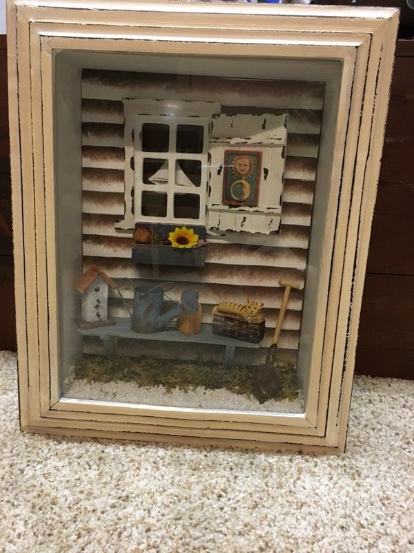 Garden shed shadow box