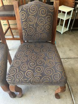 Vintage Solid Wood Indoor Chairs – Living Room or Dining Room Ready