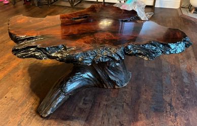 Live Edge Redwood Coffee Table