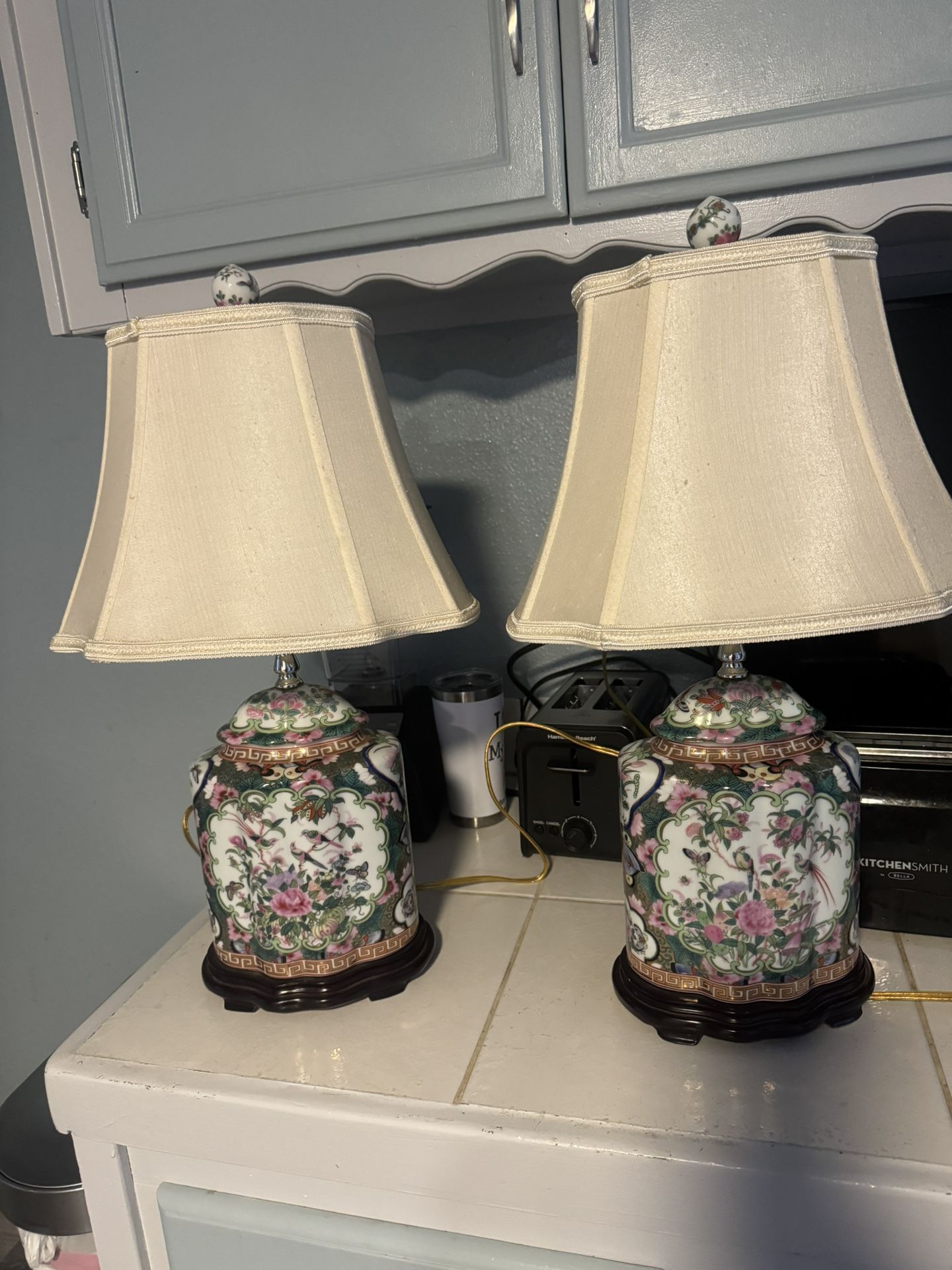 Chinese Table Lamps Set Of 2