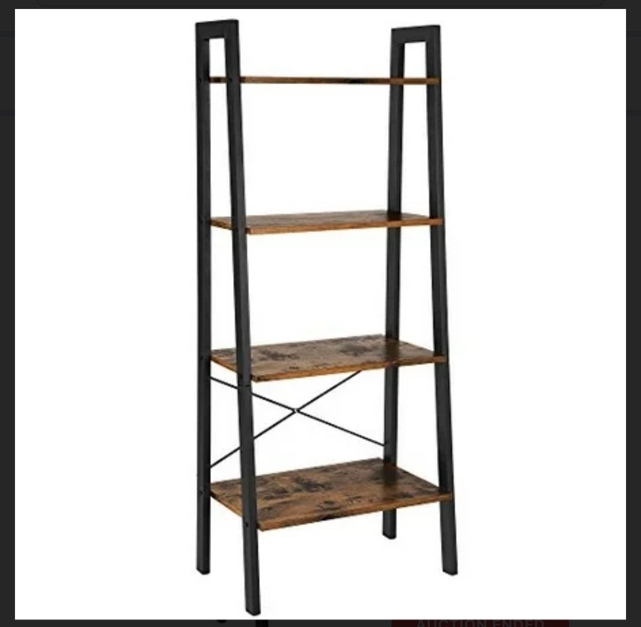 Ladder Shelf, 4-Tier Bookshelf