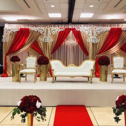 Red Wedding Decor Decorations Curtains Table Runners 