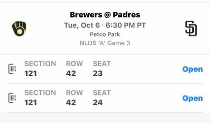 Padres vs Brewers