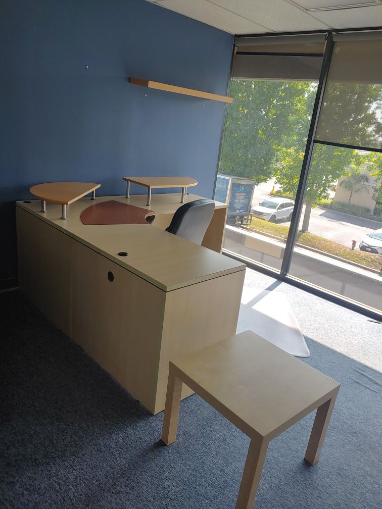 Offices, cubicles, files, reception an and conference rooms.