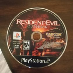 PS2 Resident Evil Outbreak 