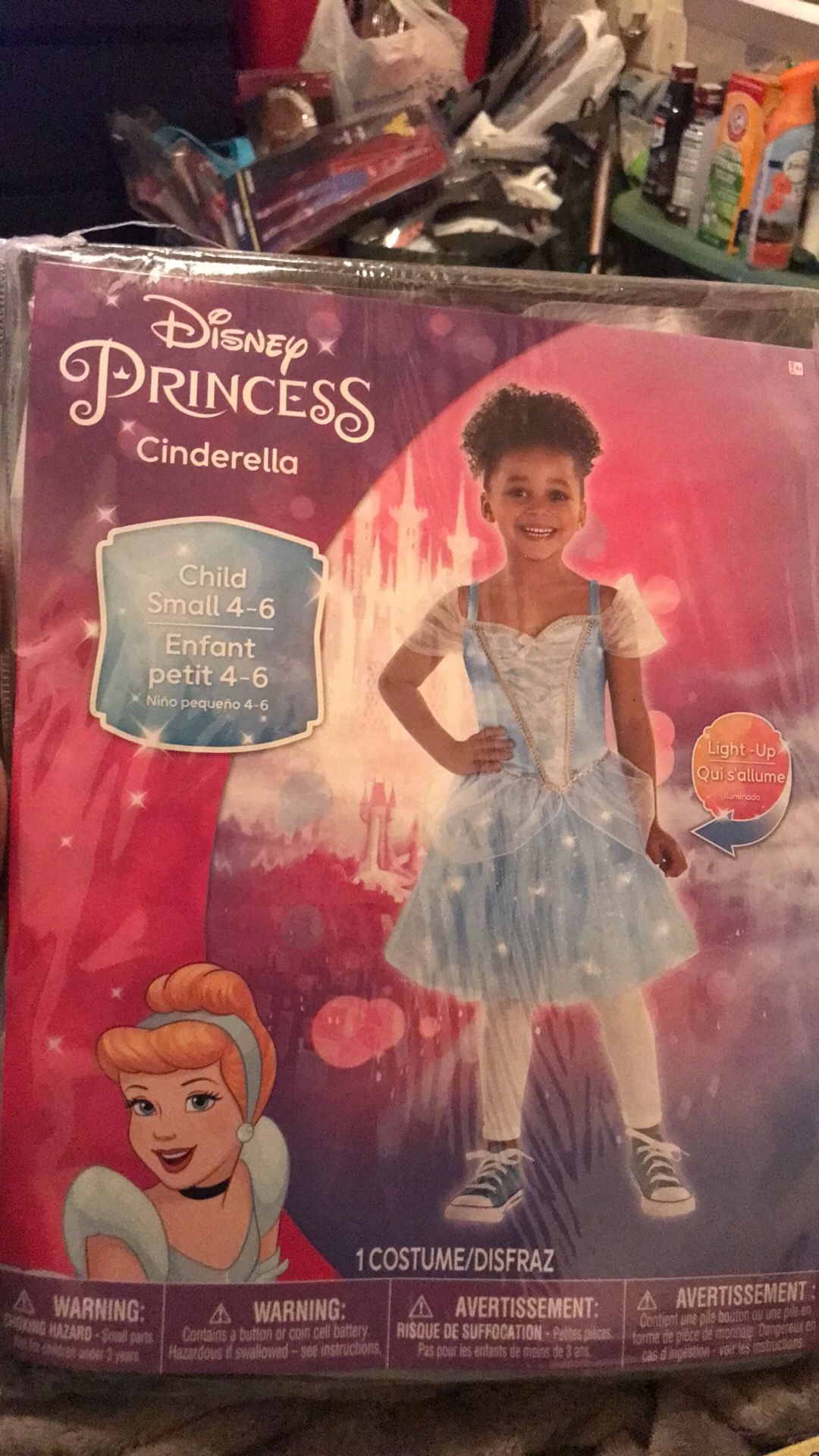 Disney Princess Cinderella Kids Halloween Costume Size Small