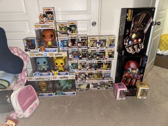 Funko Pops ( Pop Pokemon Marvel Gauntlet Plushies )