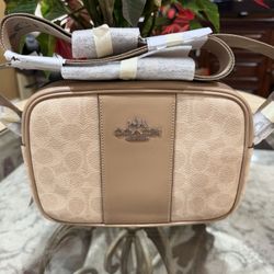  Jamie Camera Bag In Signature Canvas With Stripe