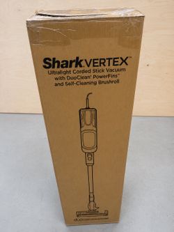 NEW Shark Vertex Ultralight Corded Stick Vacuum DuoClean PowerFins Self-Cleaning Brushroll