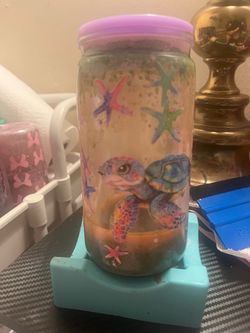 Sea Turtle Decorative  with Lid