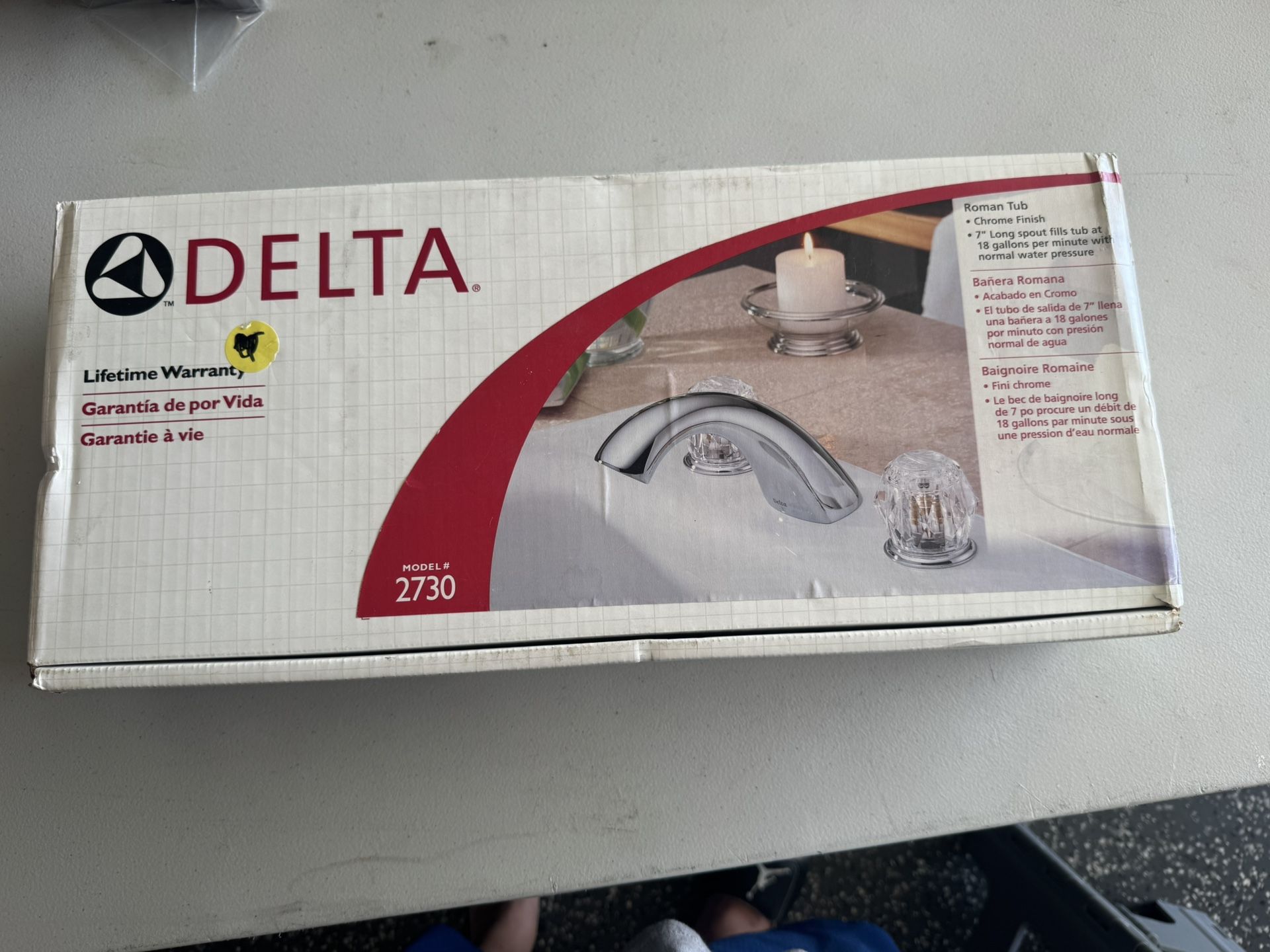 Delta roman Chrome tub faucet