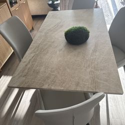 ✨ Modern Dining Table Set with 4 Chairs – Stylish & Minimal ✨