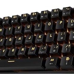 RK ROYAL KLUDGE RK61 Wireless 60% Triple Mode Mechanical Keyboard, 61 Keys Bluetooth Mechanical Keyboard, Compact Gaming Keyboard with Programmable So
