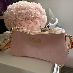 Pink Canvas Denim Collection Pochette 