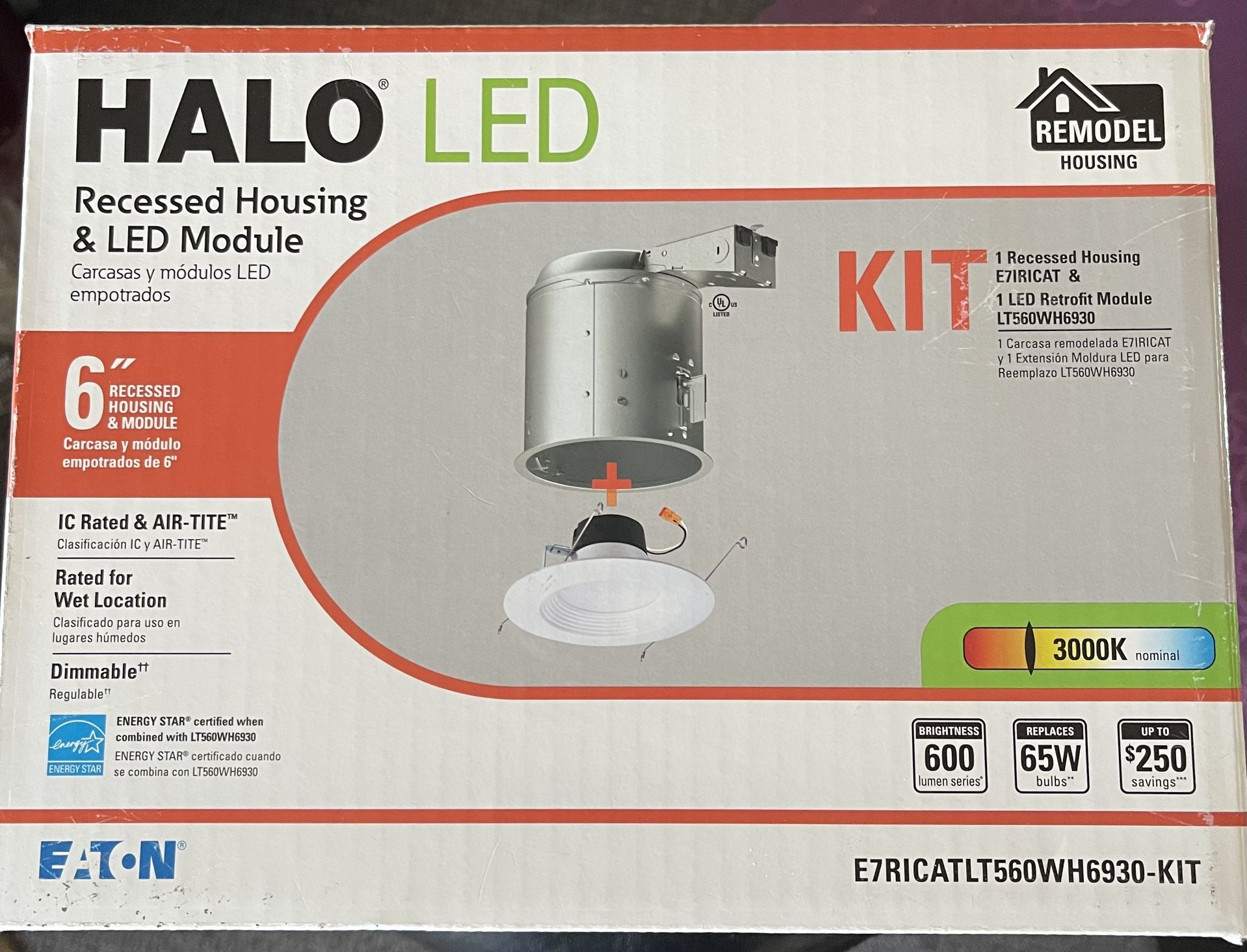 Halo LED Recessed, Housing And Led Module