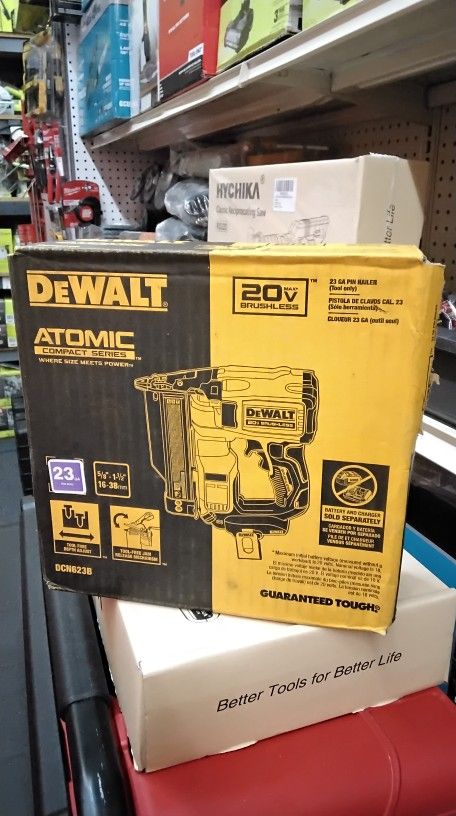 DEWALT 20V MAX BRUSHLESS 23 GA PIN NAILER (TOOL ONLY)
