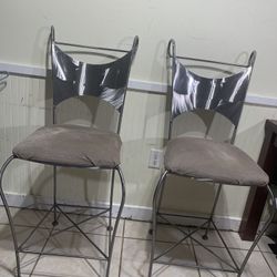 Pairs Of Heavy Duty Bar Stools 