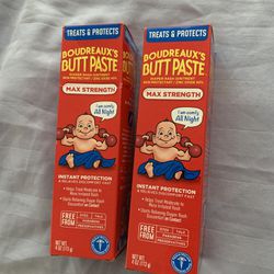 Butt Paste Max Strength, 2 x 4 oz Tubes