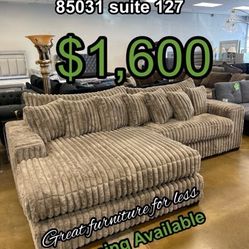 Sectional With Ottoman Brand New