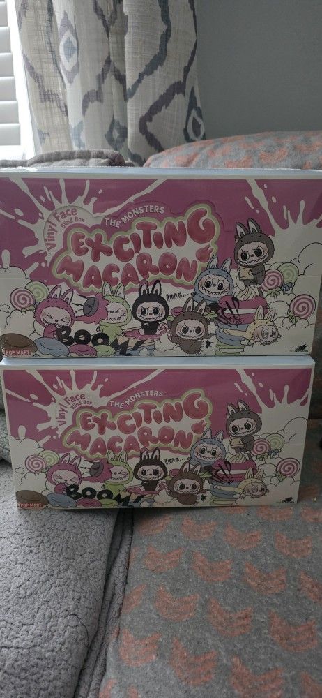 POP MART The Monsters Exciting Macarons Vinyl Face SEALED BLIND BOX - 6 PC Set