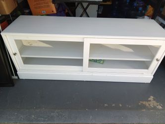 Dresser with glass doors