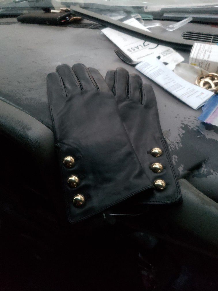 Michael Kors Gloves Leather Black