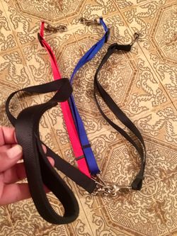 3 Way Dog Leash, Nylon Adjustable Coupler No Tangle Detachable 3 in 1