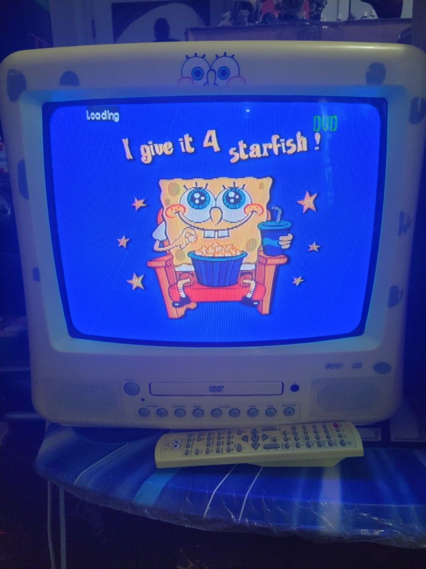 Spongebob Crt Tv Dvd Combo
