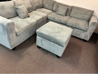 Sectional sofa and ottoman