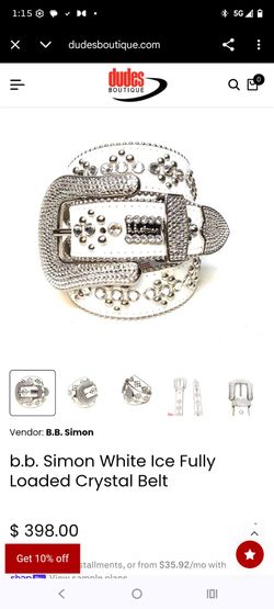 Med size crystal rhinestone belt