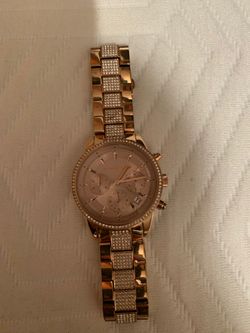Michael kors rose gold diamond woman’s watch