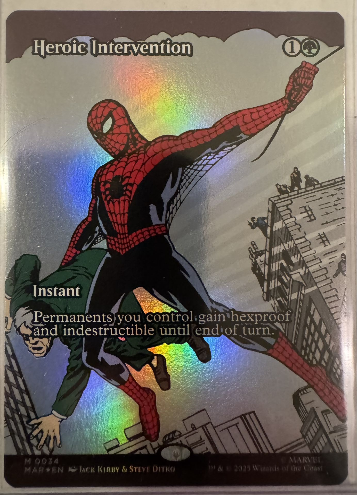 MTG - Marvel’s Spider-Man Heroic Intervention MAGIC Card