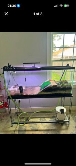 Glass Aquarium Tank with Stand and Accessories