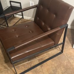 Faux Leather Chair