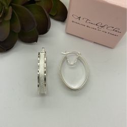 Plata 925 Arracadas / Silver 925 Hoops 