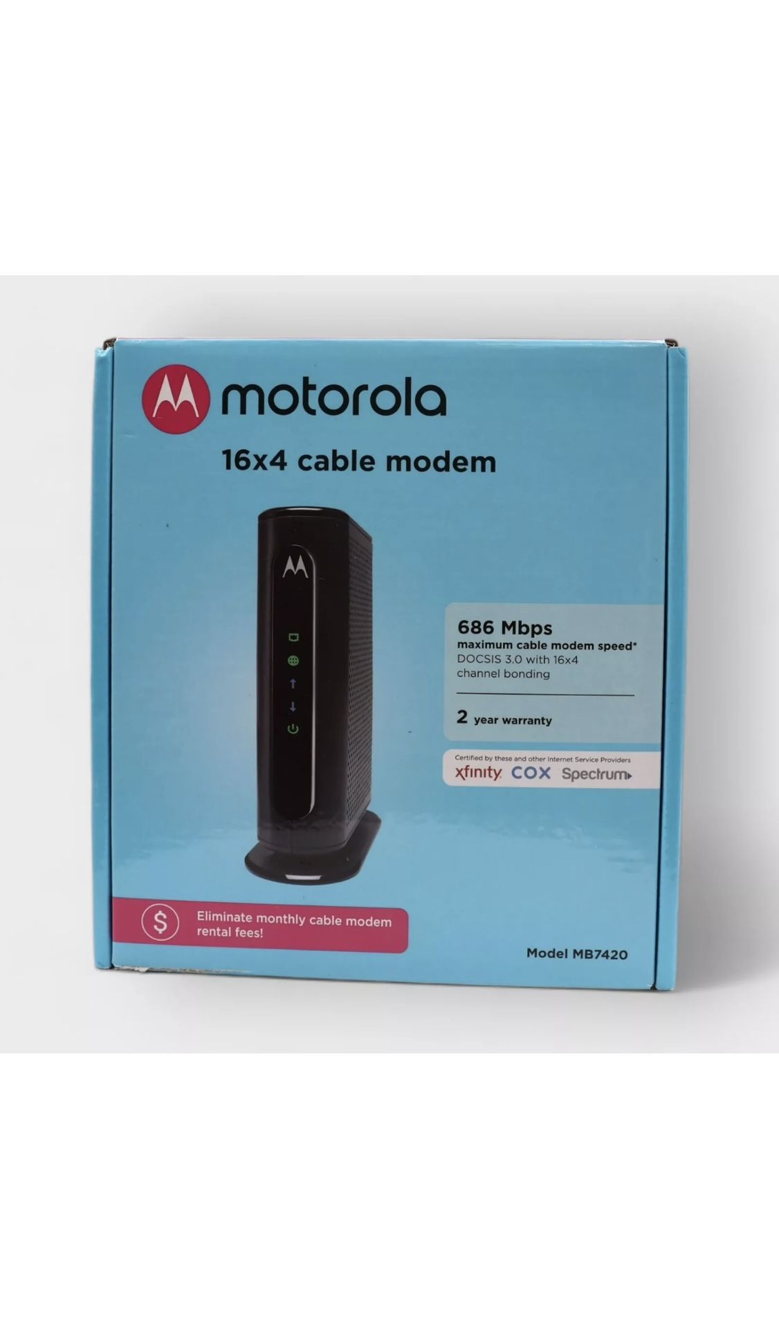Motorola MB7420 Xfinity Internet Modem.