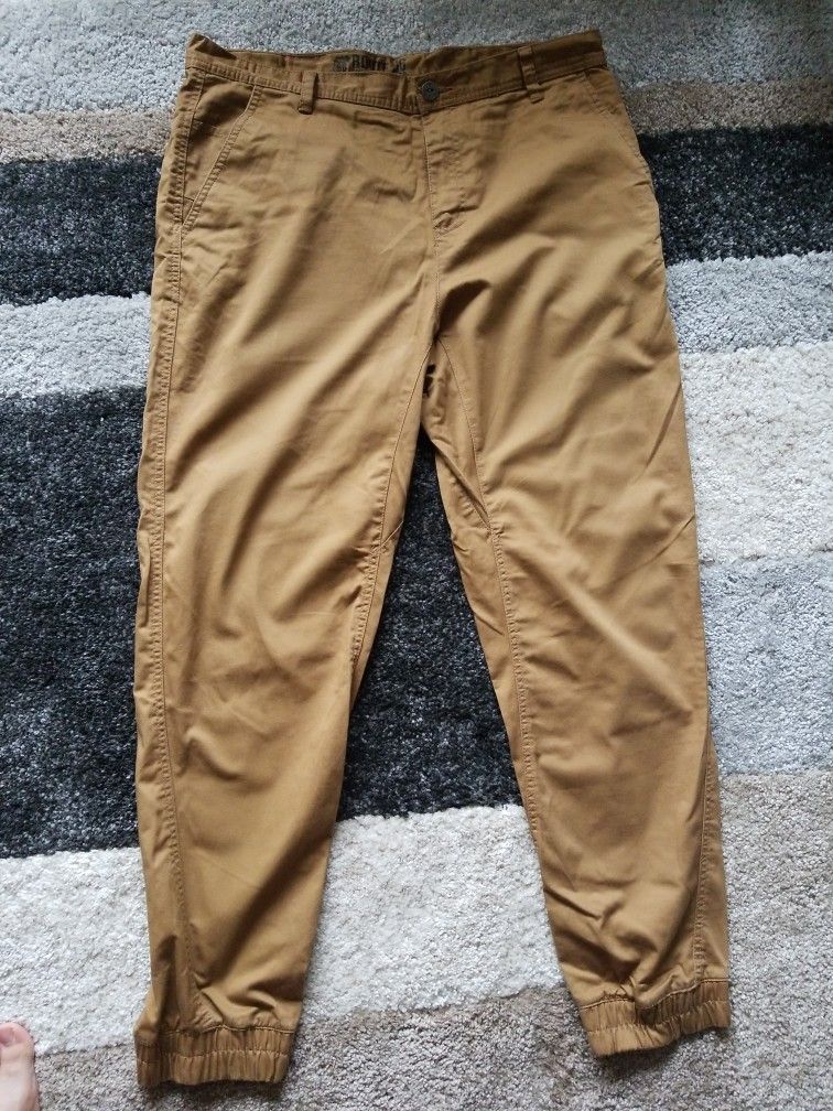 Tan/Brown Khaki Joggers Size 36