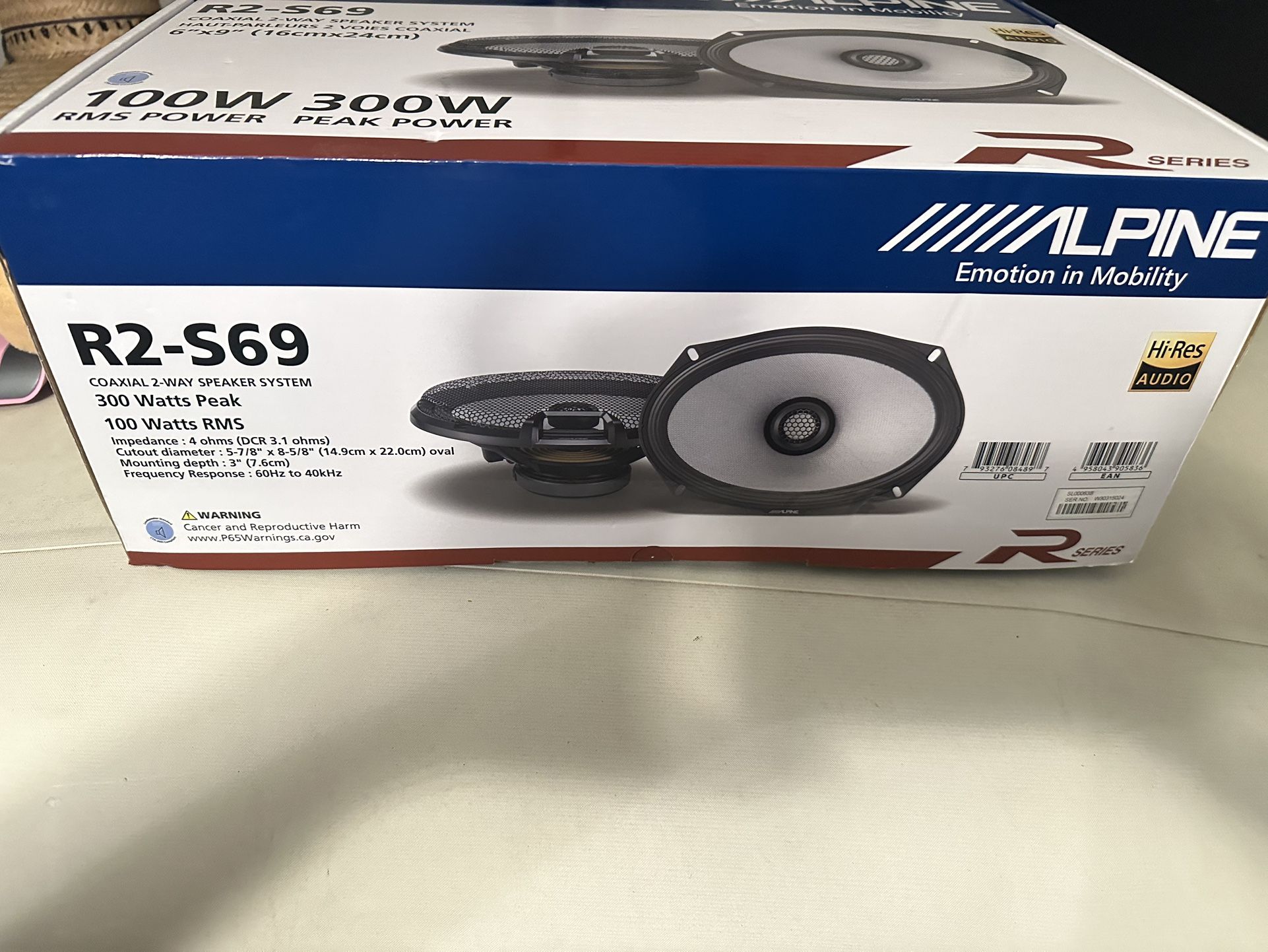 Alpine 6x9 R2-S69 Just Like New