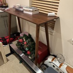 Article Walnut Hardwood Console Table