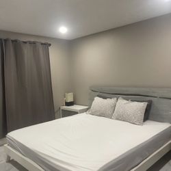 King Size Bed , Dresser, 2 Side Tables 