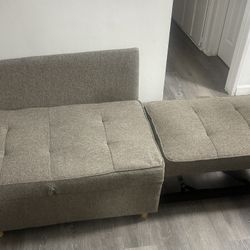 Sofá Cama 4 en 1, Silla Plegable para Dormir, Chaise Lounge Otomano, Ajustable U.S