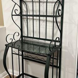 Bakers Rack W/Wine Rack