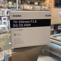 Sigma 70-200mm F2.8 For Nikon